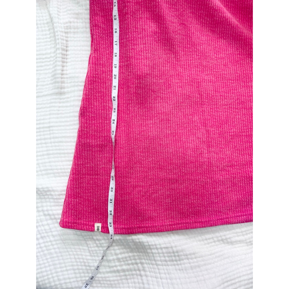 Women's Simply Southern Pink Ribbed Mini Dress with Buttons, Size S - Picture 6 of 9